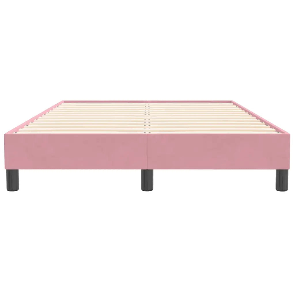 Giroletto senza Materasso Rosa 120x210 cm Velluto 4101354