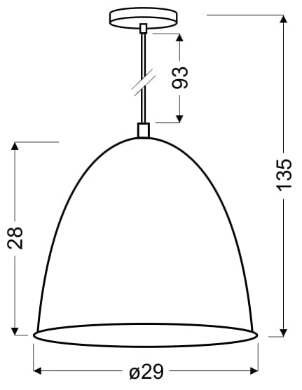 Lampada a sospensione Candellux Patch nera metallo E27