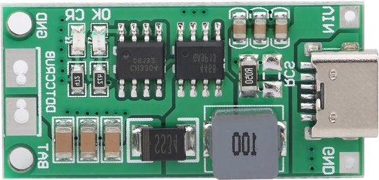Modulo Acculader Step Up per Batterie Li-ion - DC 3-6V.