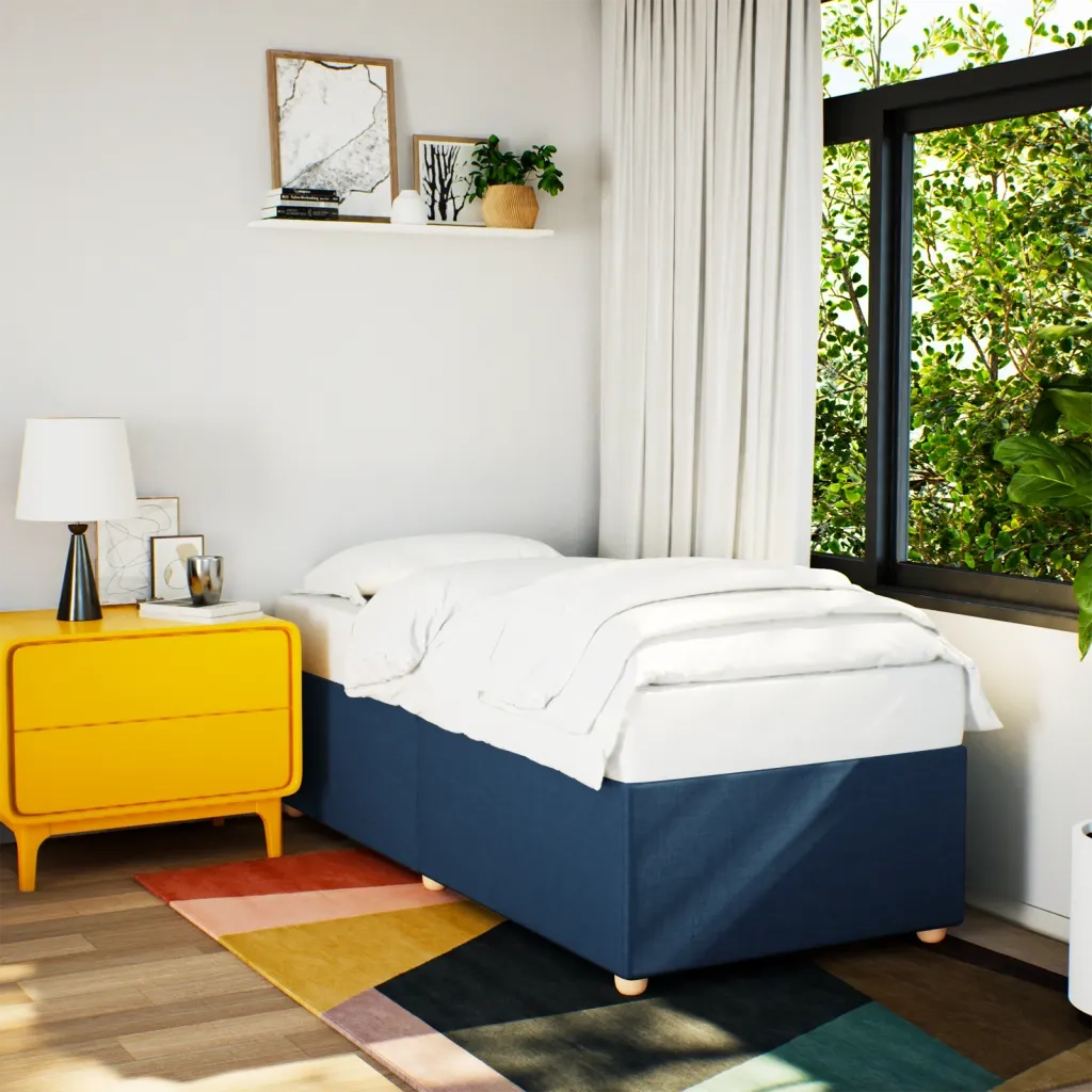 Giroletto senza Materasso Blu 90x190 cm in Tessuto 3284700