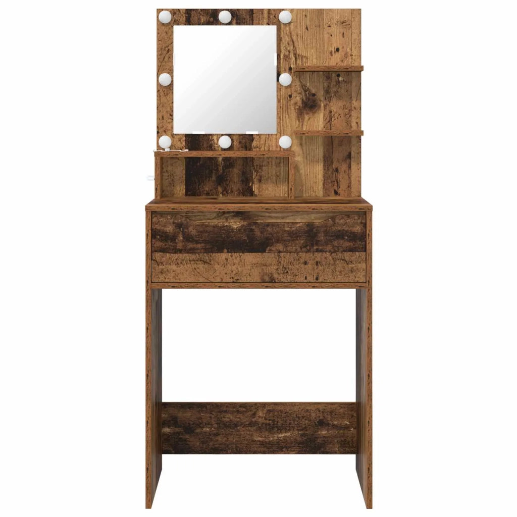 Tavoli da Trucco per Camera da Letto con cassetto Legno vecchio 888995