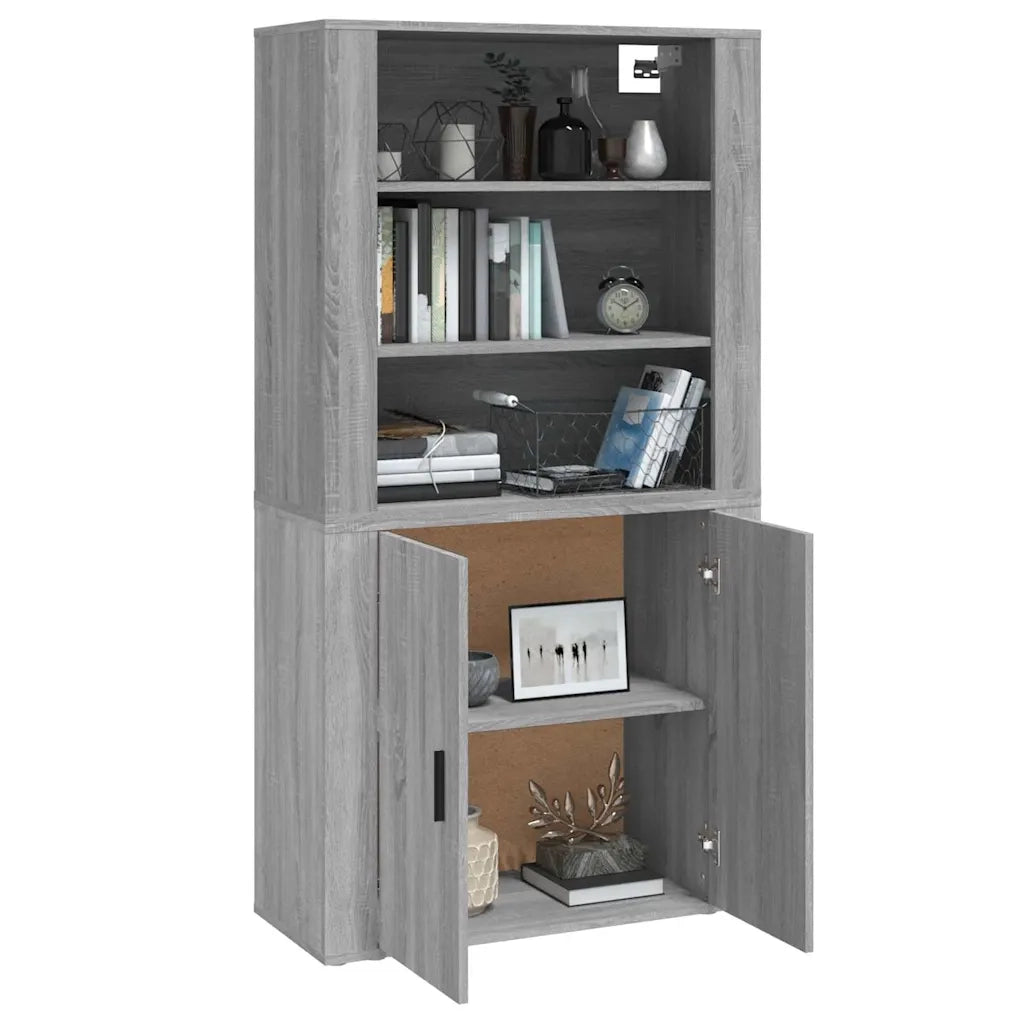 Credenza Grigio Sonoma in Legno Multistrato 3185365
