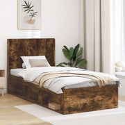 Testiera Letto Rovere Fumo Legno ingegnerizzato 889620