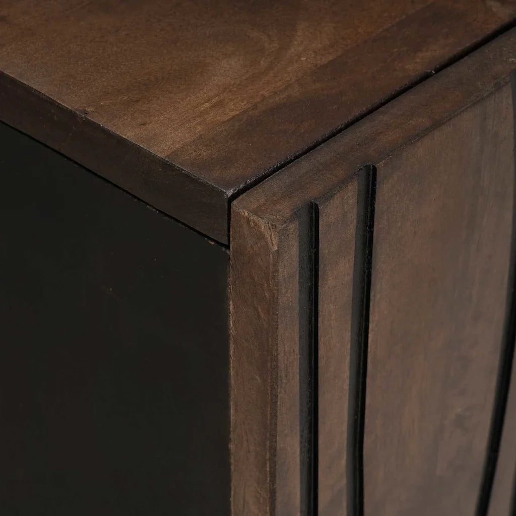 Credenza Marrone 60 x 33.5 x 75 cm Legno massello di mango