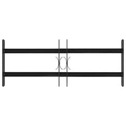 Griglia Finestra 76 x 30 cm Acciaio verniciato a polvere Nero CFW3237379