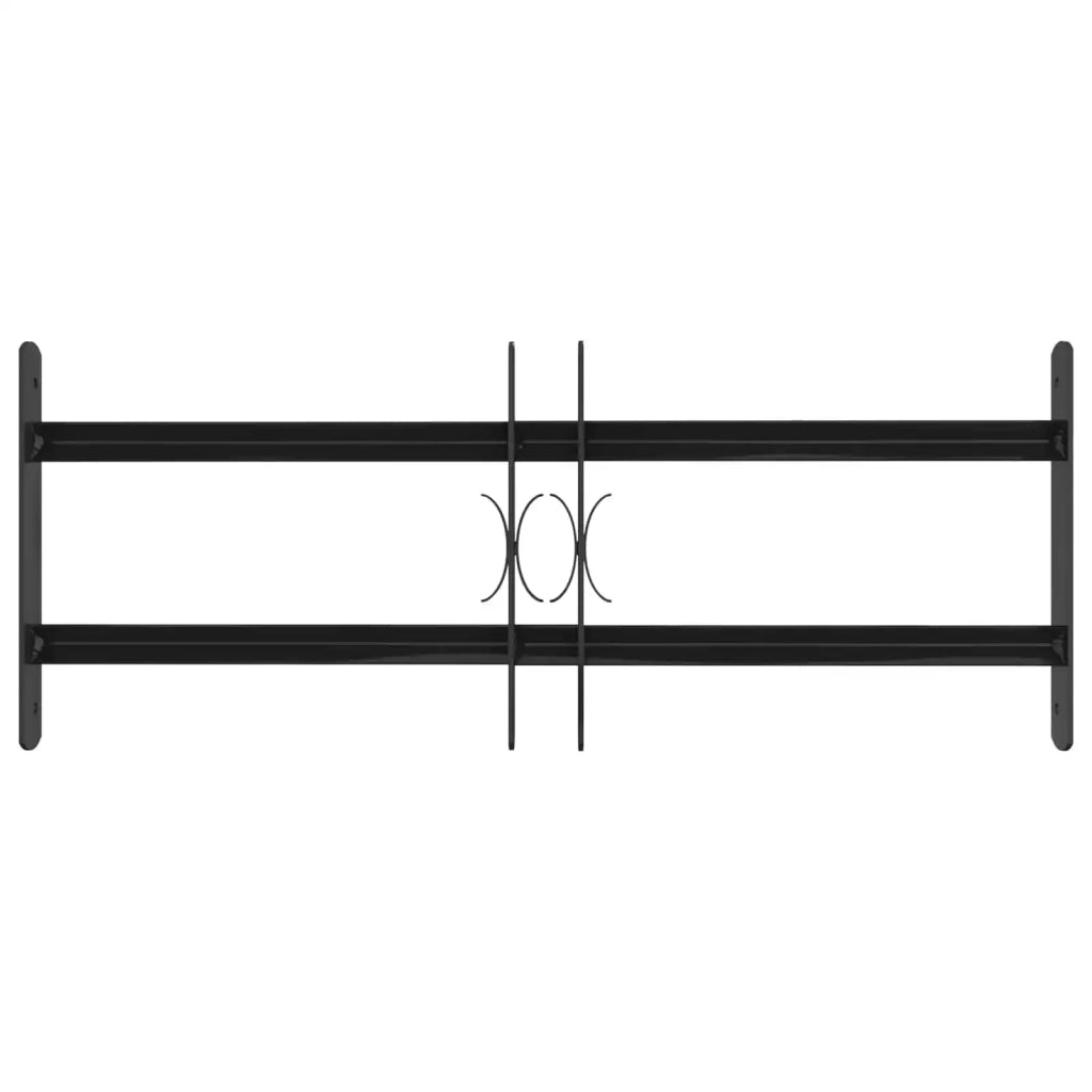 Griglia Finestra 76 x 30 cm Acciaio verniciato a polvere Nero CFW3237379