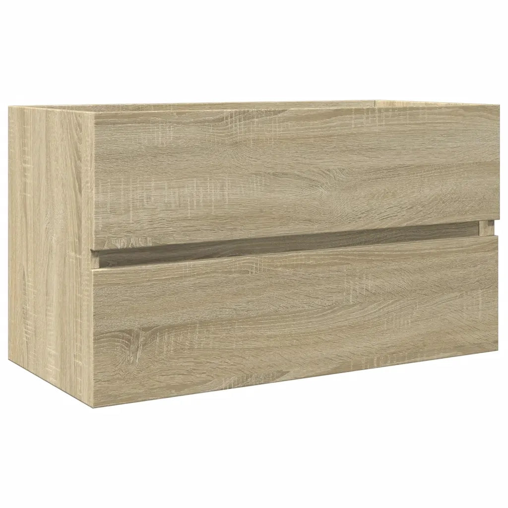 vidaXL Mobile Lavabo Rovere Sonoma 80x38,5x45 cm in Legno Multistrato