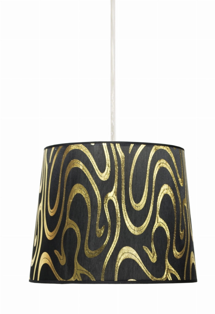 Lampada a sospensione Candellux Tiger oro/nero Ø26 E27