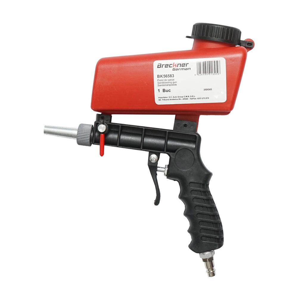 Pistola sabbiatrice con serbatoio da 600 ml, attacco rapido da 1/4