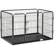 Recinto per cani ¨C Minimal ¨C grigio metallo 109x74x71 cm