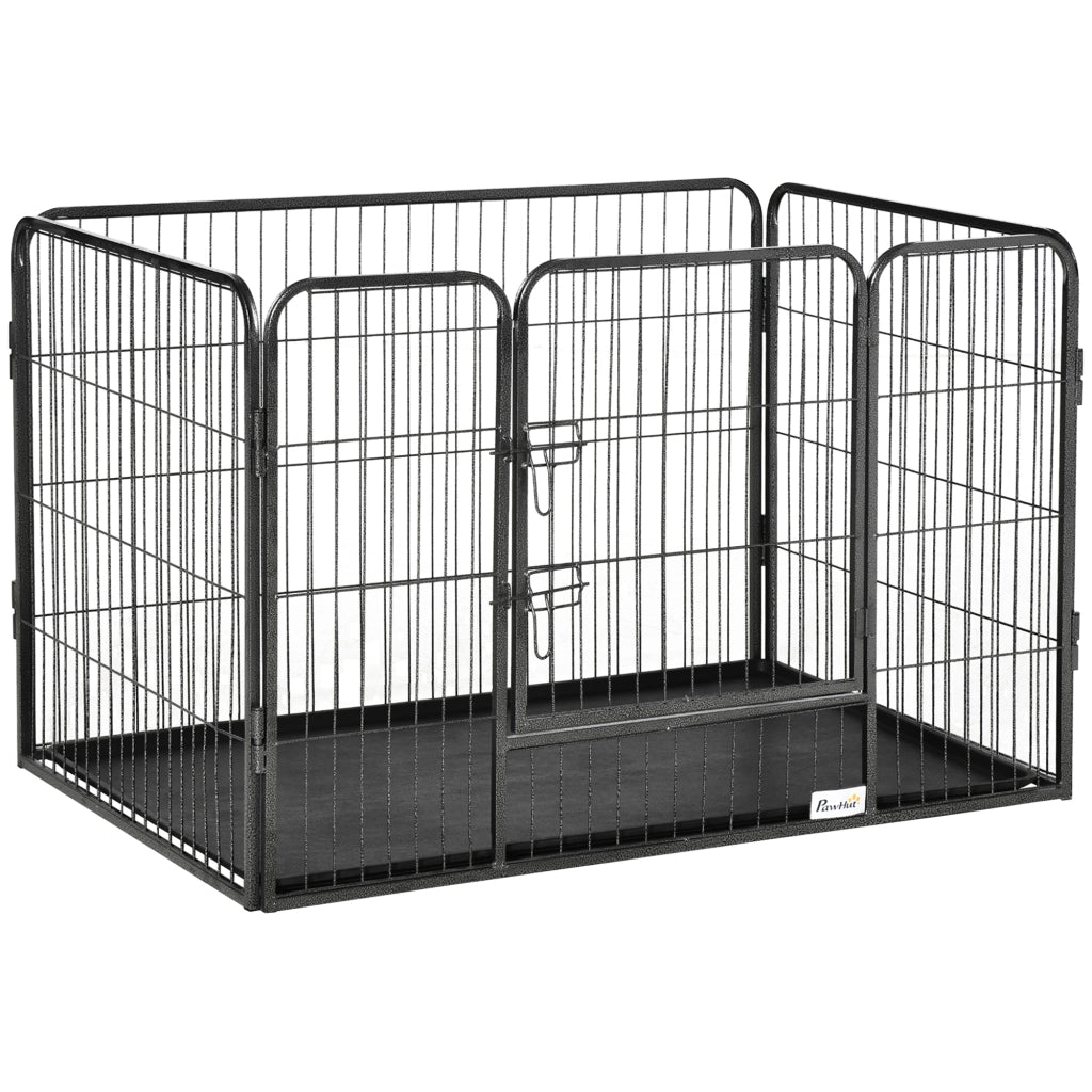 Recinto per cani ¨C Minimal ¨C grigio metallo 109x74x71 cm