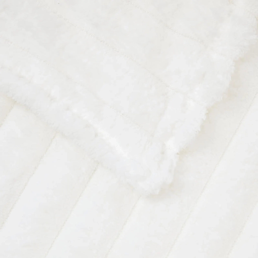 Coperte da Pile 6 pcs Bianco 240 x 220 cm Panno