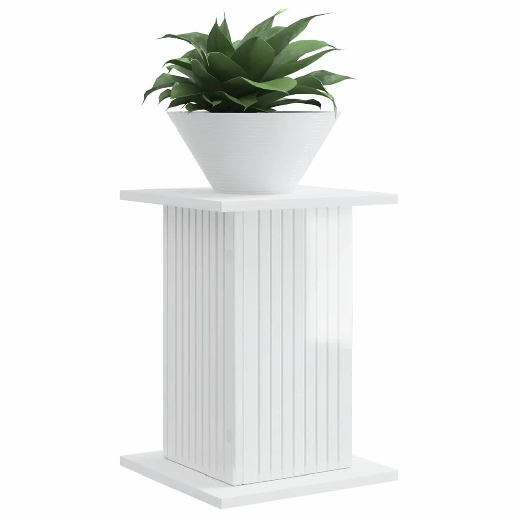 Supporto per piante | Sostegno per piante 2 pz Bianco Lucido 30,5 x 30 x 43 cm