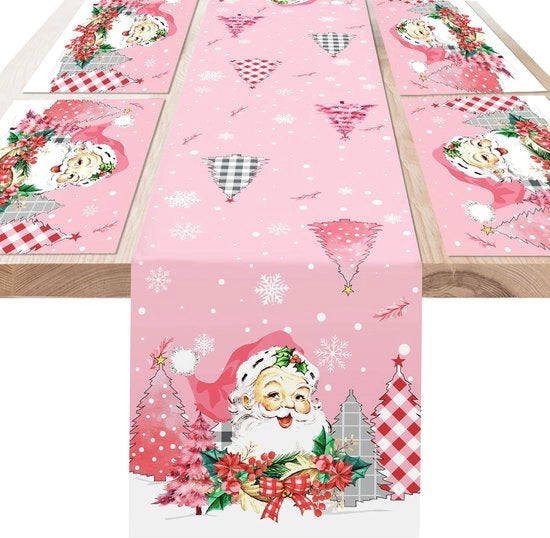 Piatto per tavola decorativo rossastro per Natale