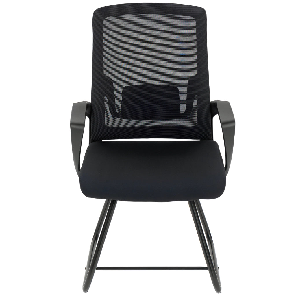 Sedia da ufficio con braccioli e supporto lombare ¨C Minimal ¨C Nero