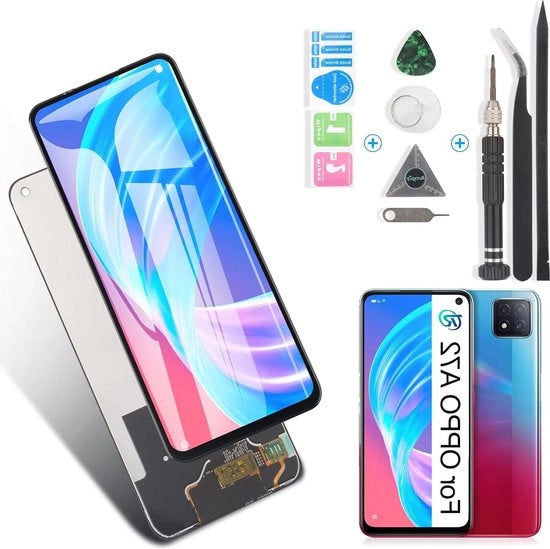 Schermo LCD per Oppo A72 4G CPH2067 touchscreen digitizer - nero con kit di accessorio.