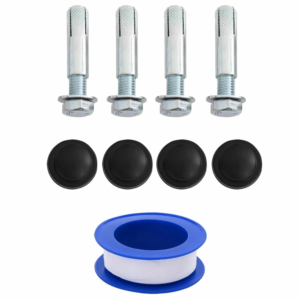 Doccia Solare con Testa Doccia PVC, ABS, Lega di zinco Nero 42039808