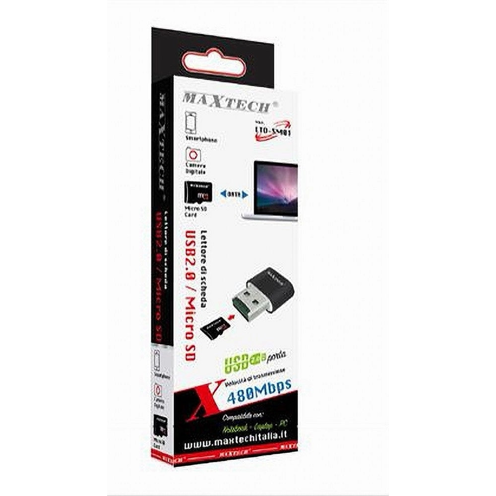 Trade Shop - Lettore Di Scheda Usb2.0 / Micro Sd Card Adattatore 480mbps Pc Notebook Lto-sm01 -
