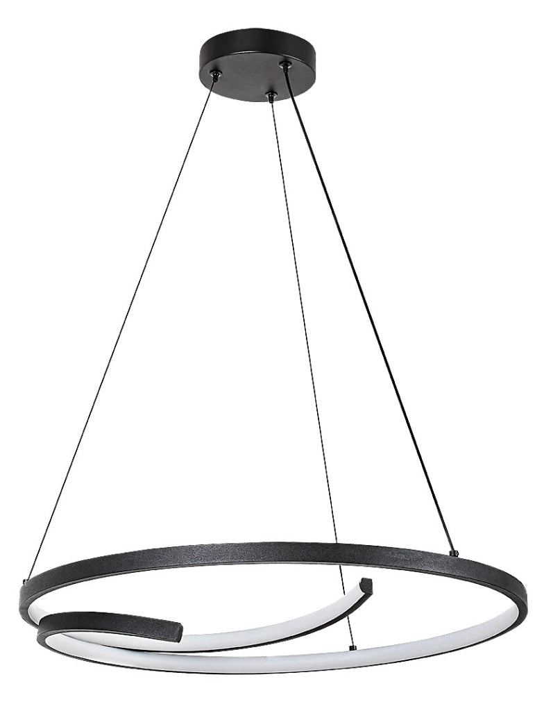 Lampada a sospensione Rabalux Niloo nera LED 40W 4000K