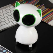 Trade Shop - Mini Cassa Amplificatore Speacker Per Computer Pc Da 3w Usb 5v A Forma Di Gatto -
