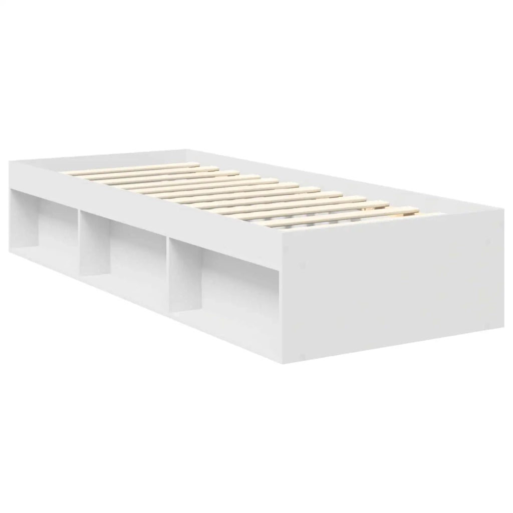 Struttura del letto Bianco 75 x 190 cm Pino massello 3411073