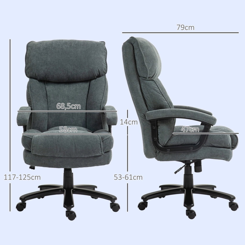 Sedia da ufficio alta ¨C zephmum ¨C grigio, 200 kg