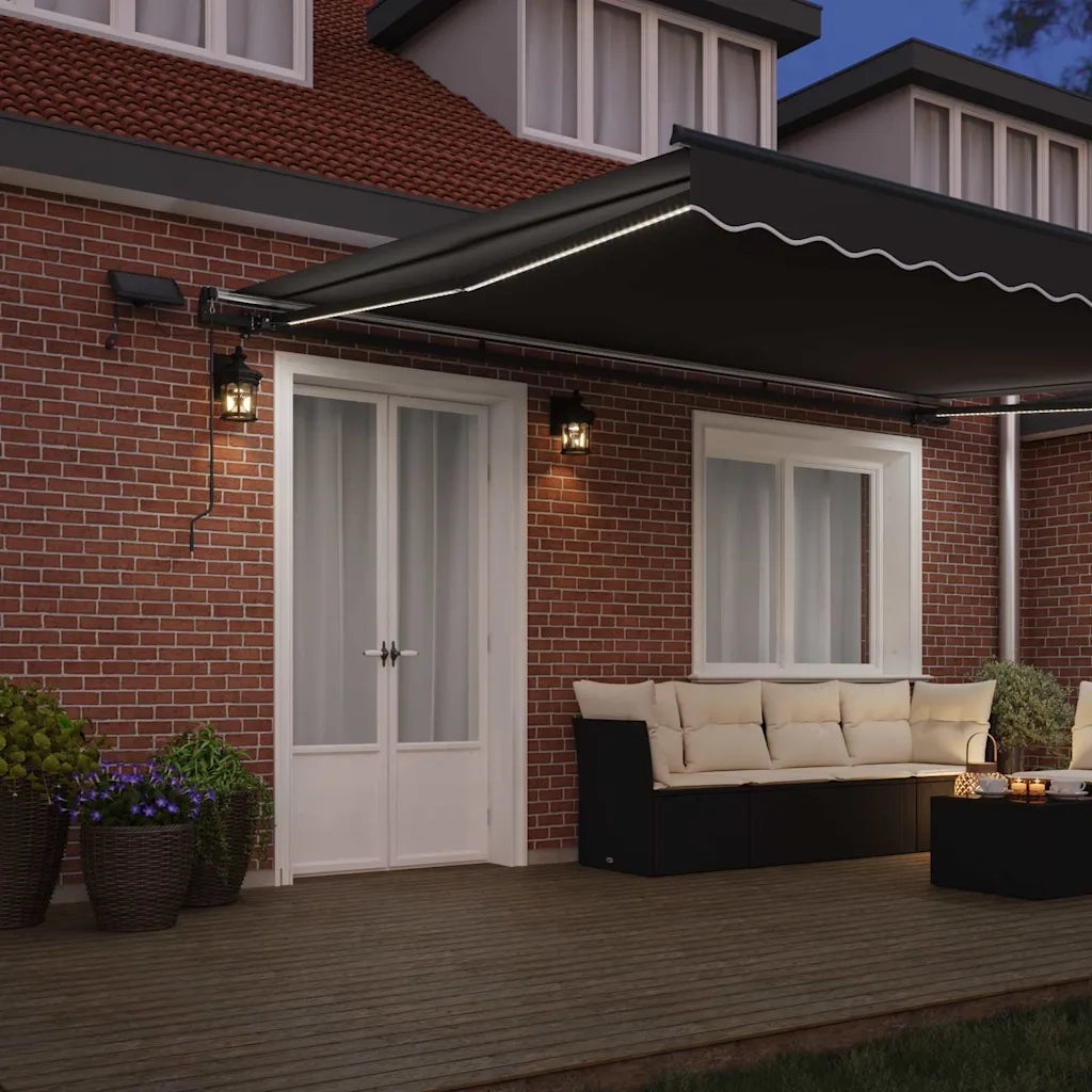 Tenda da Sole con Antracite 4 × 3 m Metallo 313241
