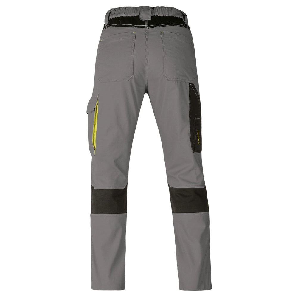 PANTALONE DA LAVORO KAVIR GRIGIO/NERO TG. XXL TASCHE PORTAUTENSILI KAPRIOL 35574