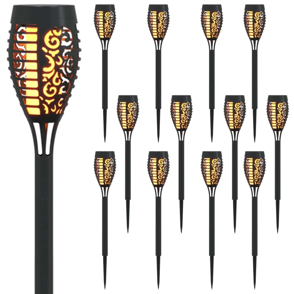 Luci solari da esterno con picchetto 12 pcs Bianco caldo ABS 42042722