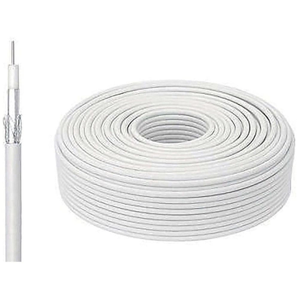 Trade Shop - 15 Metri Cavo Prolunga Coassiale Per Tv Antenna Digitale Terrestre 75 Ohm -