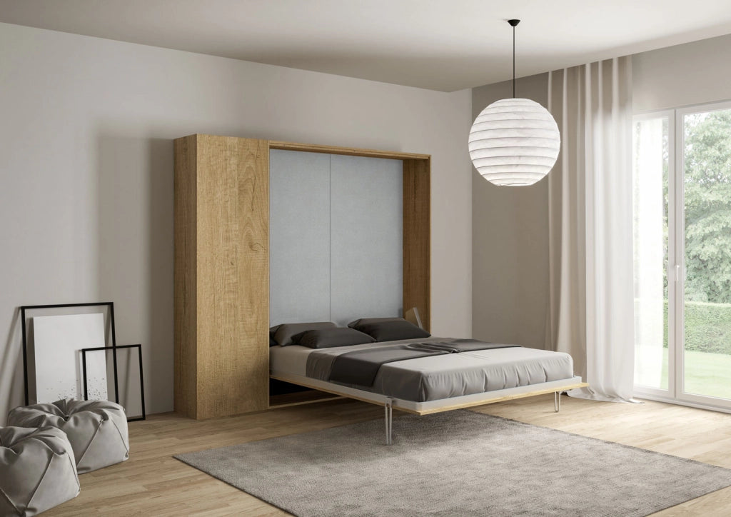 Letto Matrimoniale a Scomparsa Salvaspazio Kentaro H210 cm Marrone