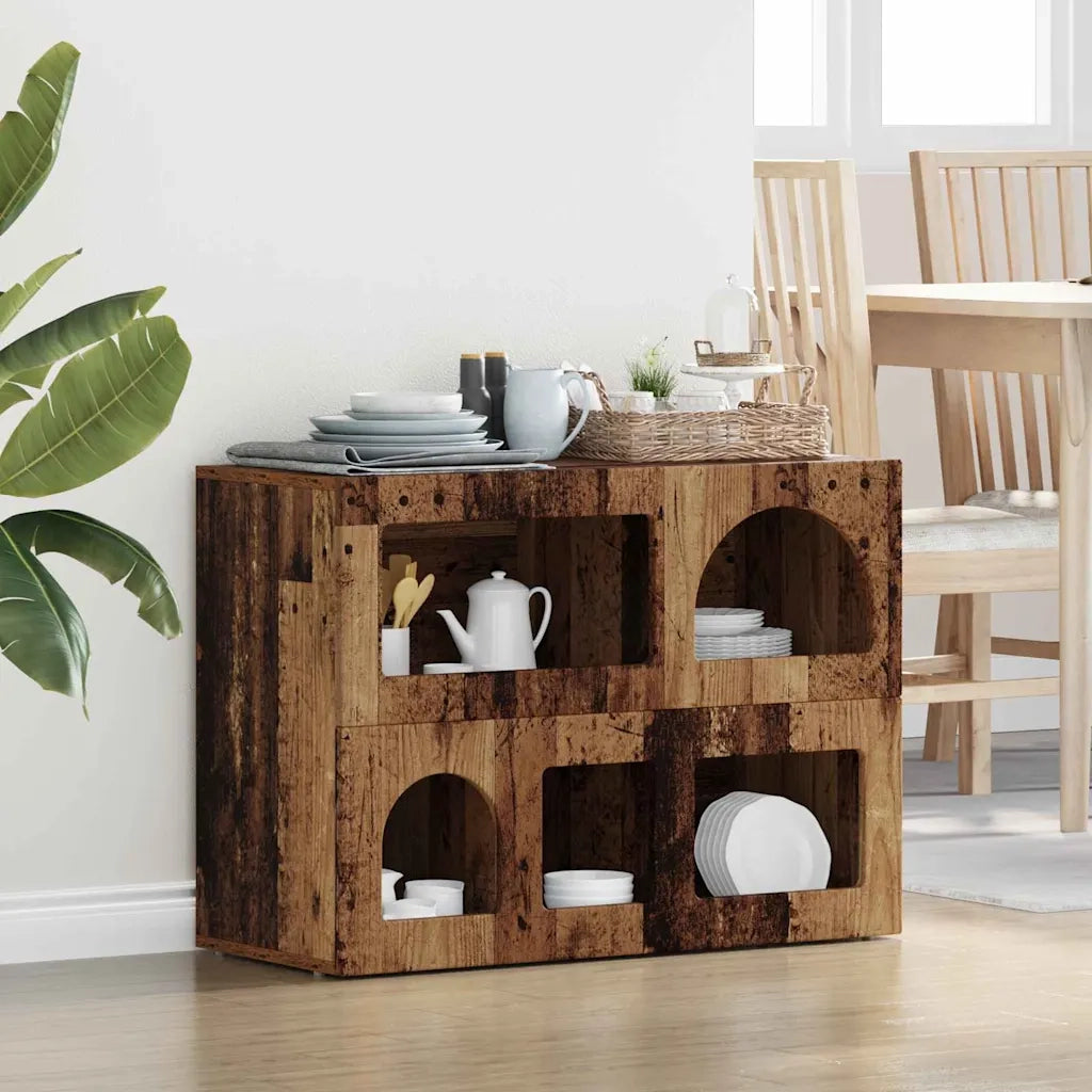 Credenza Legno vecchio 80.5 x 35 x 59 cm Legno multistrato 891332