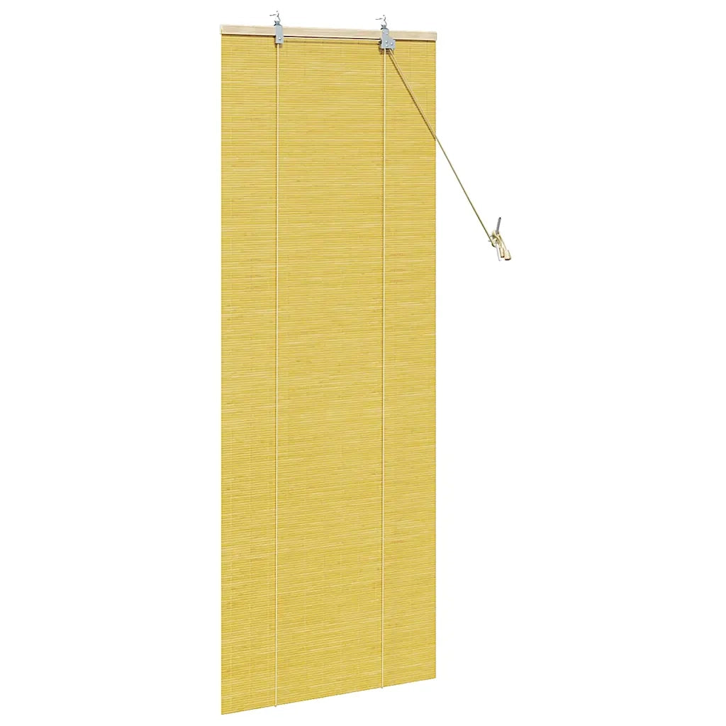 Tenda a rullo con tende Giallo 60 x 160 cm Bambù 42006862