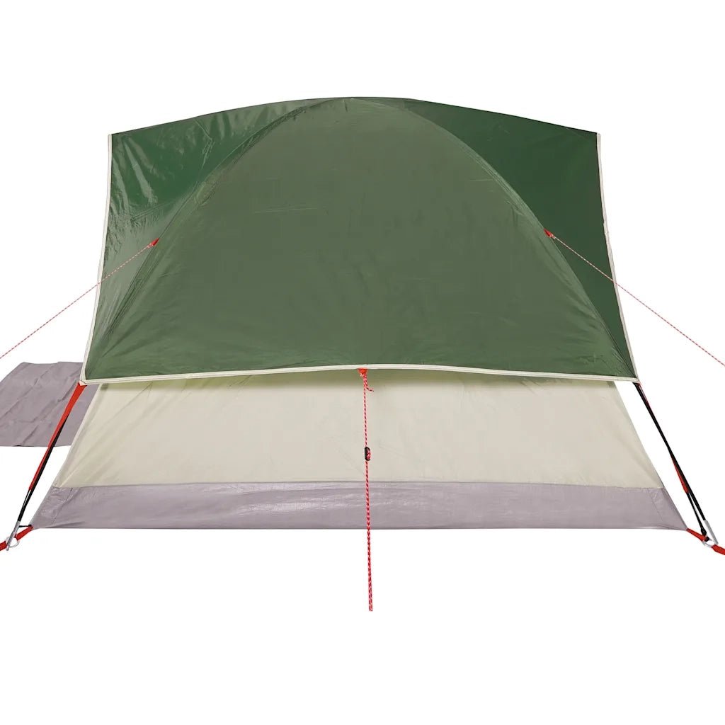 Tenda da Campeggio a Cupola per 6 Persone-Tenda per Escursionismo Verde Impermeabile 902785