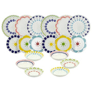 Servizio piatti 18 pezzi Nymea Multicolor
