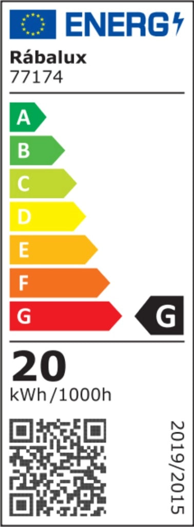 Applique esterna nera moderna su/giù LED 20W 4000K IP54 Rabalux