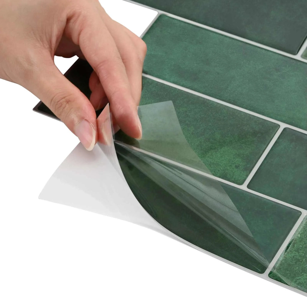 Piastrella subway 10 pcs Verde Scuro 29 x 21 cm 42046141