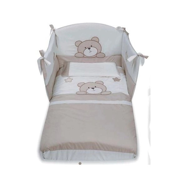 Completo lettino pali 0687253t0 teo set 3 pezzi tortora