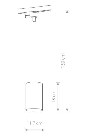 Nowodvorski Profile Bit lampada a sospensione nera ES111