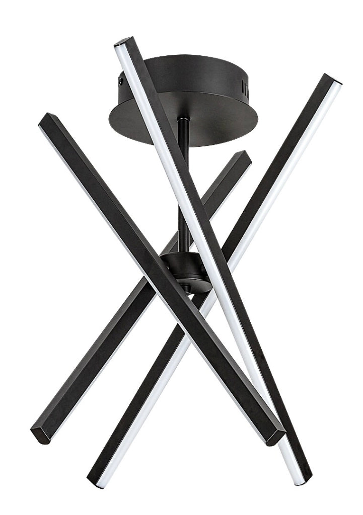 Plafoniera LED Rabalux Matilde nera 30W aste orientabili
