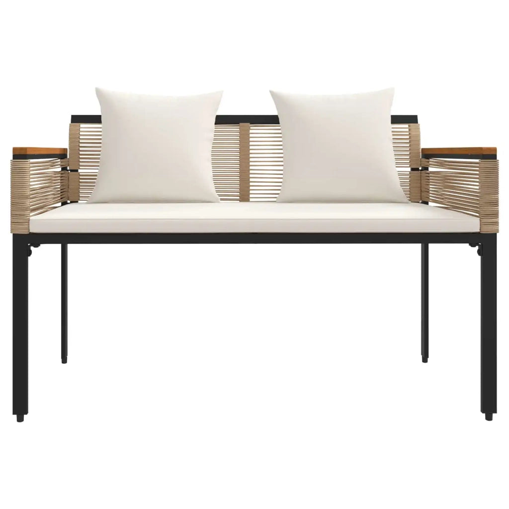 Set di Mobili da Esterno Beige e Bianco Crema polyrattan 42025228