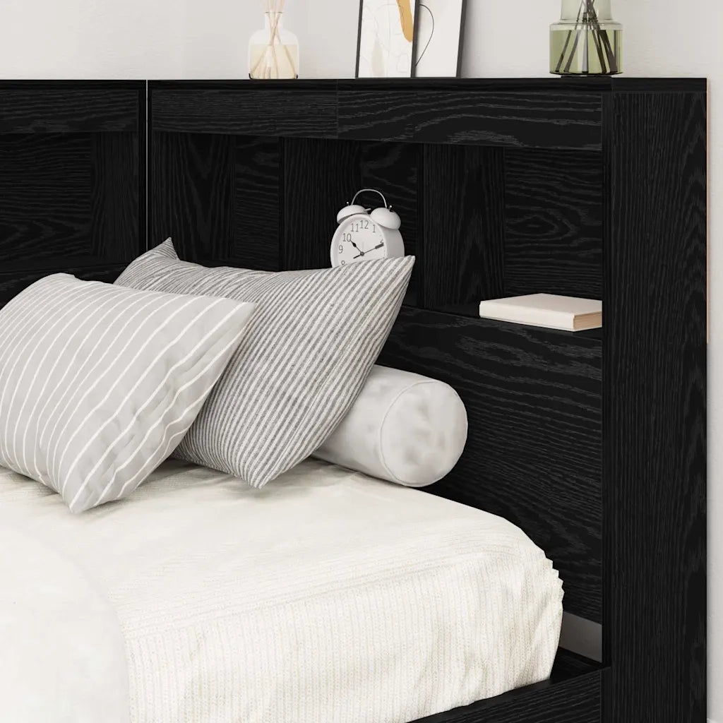Testata contenitore Rovere Nero 80 cm Legno multistrato 3335446