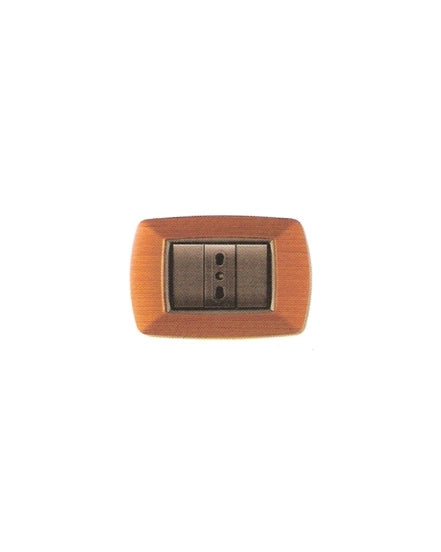 PLACCA COPRINTERRUTTORE LEGNO CHIARO 'MYLIFE' 4 moduli - EC ELETTROCANALI