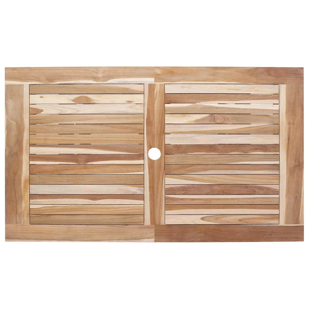 Set di Mobili da Giardino 7 pz Naturale Legno di teak solido 3418859