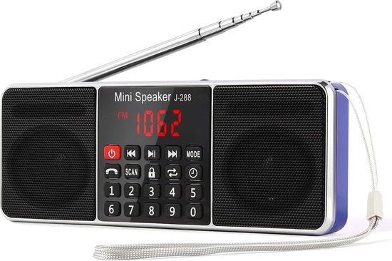 Radio Portatile con Bluetooth, USB e Eccellente Qualità Audio per la Strada