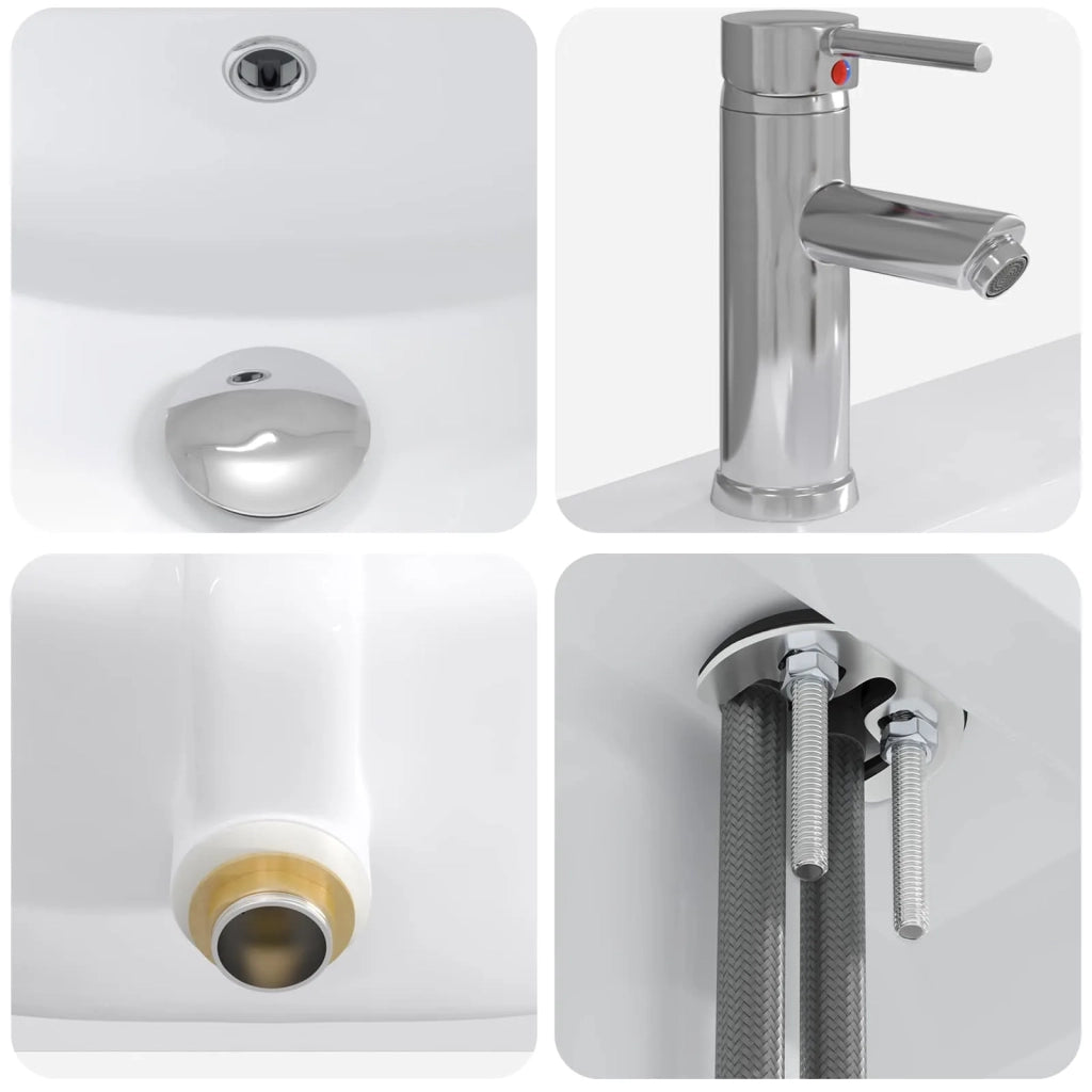 Set di mobili per il bagno Sonoma grigio 61 x 40 x 84,5 cm 3404355