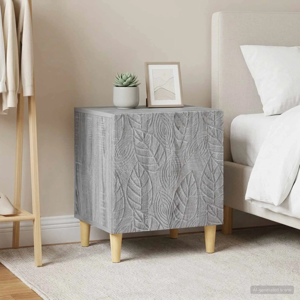 Comodino 2 pcs Sonoma grigio 43 x 34,5 x 50 cm 895038