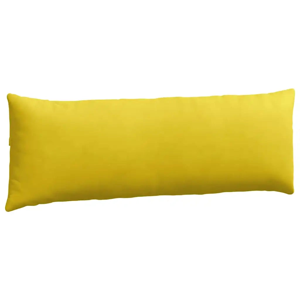 Cuscini da Divano 2 pz-Set di 2 Cuscini per Sofa Giallo 120 x 40 cm Tessuto in Cords