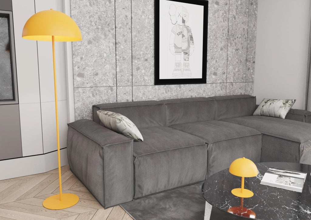 Lampada da tavolo minimal arancione MOGU 2xG9 Emibig