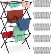 Droogtoren adattabile nero - spazia risparmiante - 1 pezzo